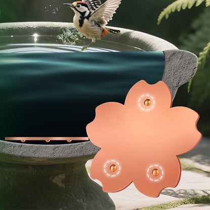 Copper Bird Bath Cleaning Disc -Flower Shape