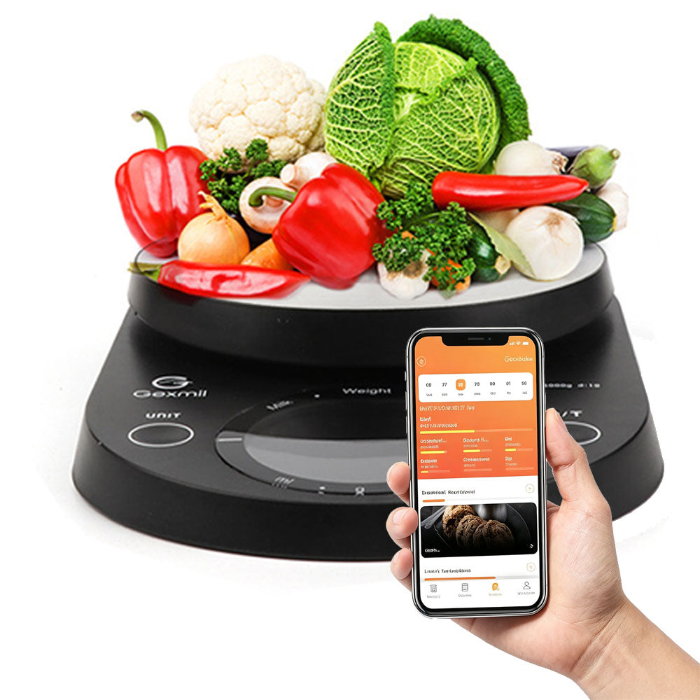 5kg Bluetooth Kitchen Scale with Nutrition Tracking App