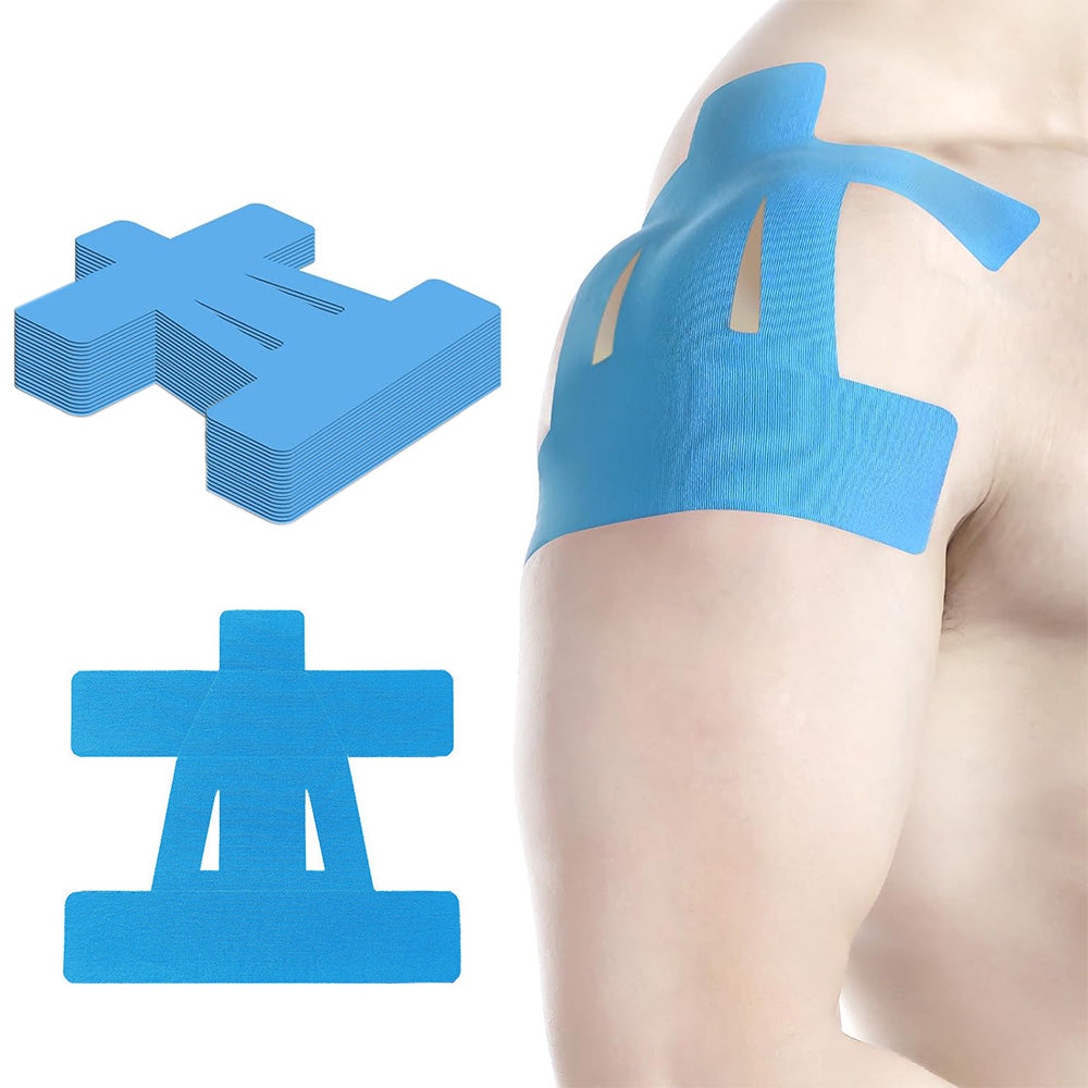 20PCS Precut Shoulder Kinesiology Tape ââ‚?Elastic Sports Support Tape Blue