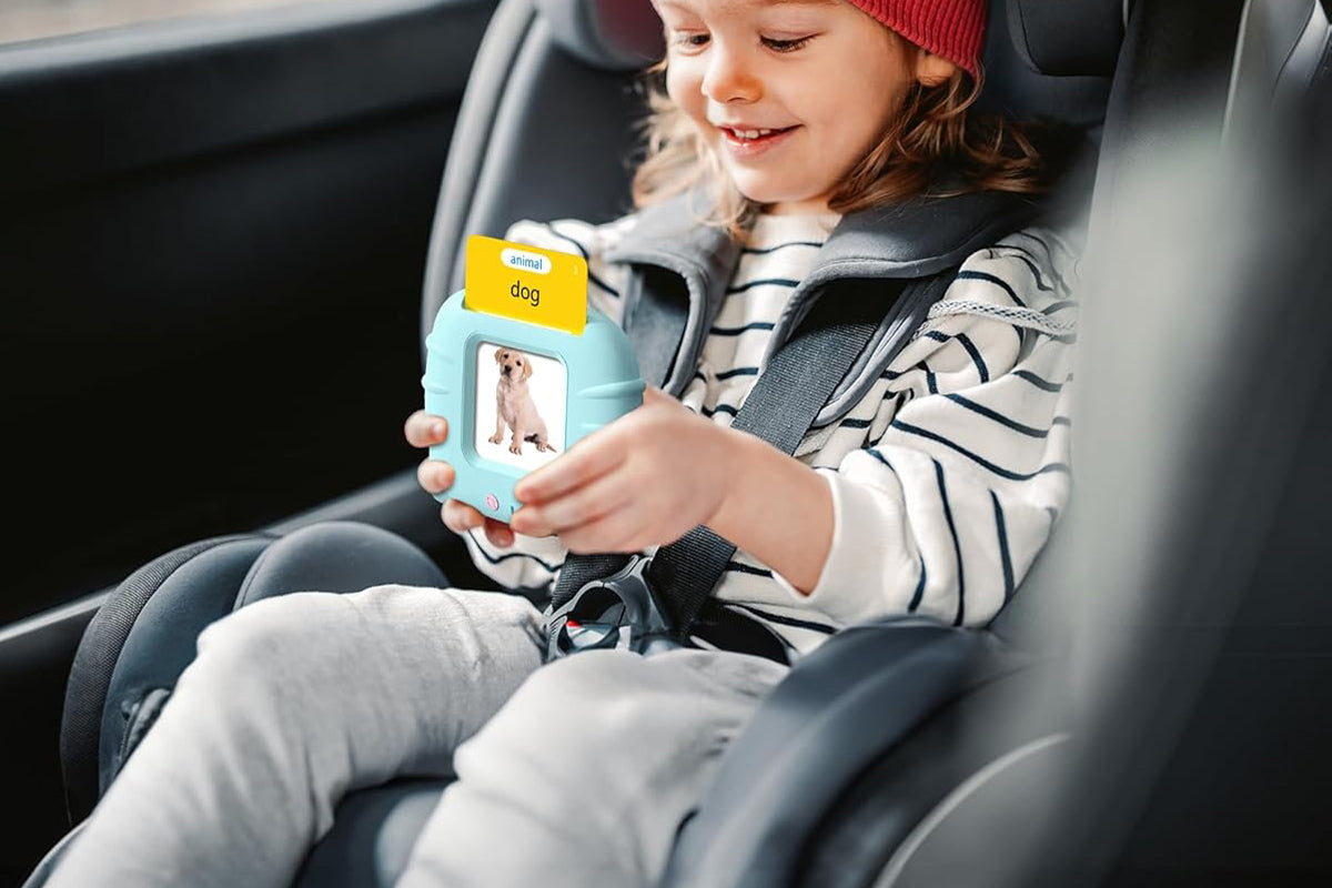 Talking Flash Cards Pocket Speech Toys 224 Sight Words Educational Language Learning Toys for Boys Girls Gifts-Blue