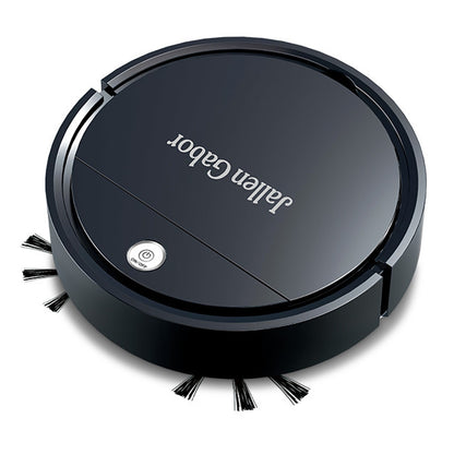 Powerful Suction Sweeping Robotic Cleaner Thin Robot Cleaning Machine-Black