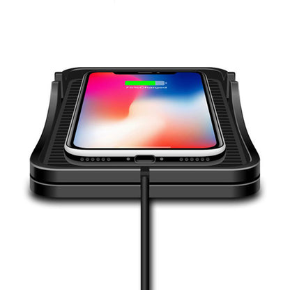 2 in 1 15W Wireless Auto Charging Pad and Non Slip Phone Holder