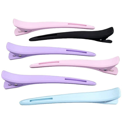 Non-Slip Plastic Sectioning Hair Clips for Salon Styling
