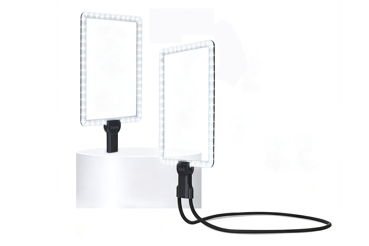 10X Magnifying Glass with Lights Flexible Gooseneck Magnifiers for Seniors-Black