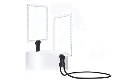 10X Magnifying Glass with Lights Flexible Gooseneck Magnifiers for Seniors-Black