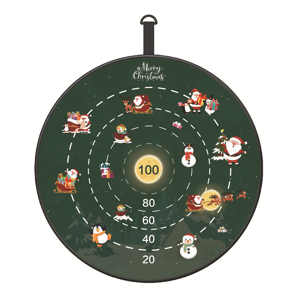 72cm Christmas Dart Board Game Set for Kids Xmas Board Game Toy with 12Pcs Sticky Balls Style 2