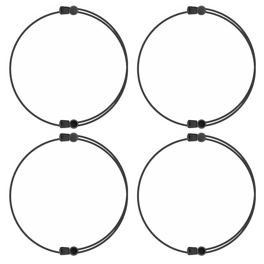 4Pcs Shirt Tuck Band Women Elastic Belts Tucking  Sweater Cropping Belt-Black