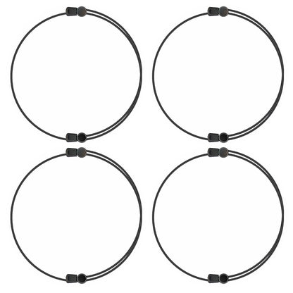 4Pcs Shirt Tuck Band Women Elastic Belts Tucking  Sweater Cropping Belt-Black
