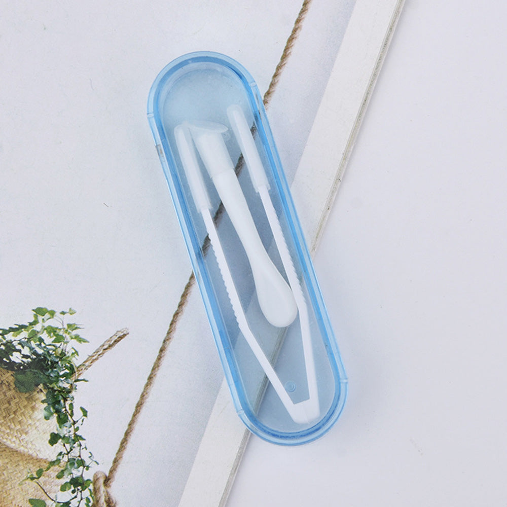 10 Piece Lens Tool Kit with Tweezers Applicator Remover - Blue