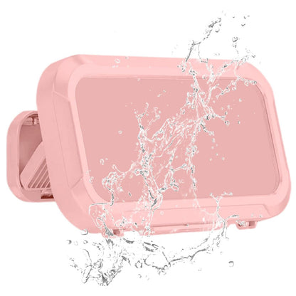 Waterproof Anti-Fog Rotating Shower Phone Holder for Bathroom Smartphone Case-Light Pink