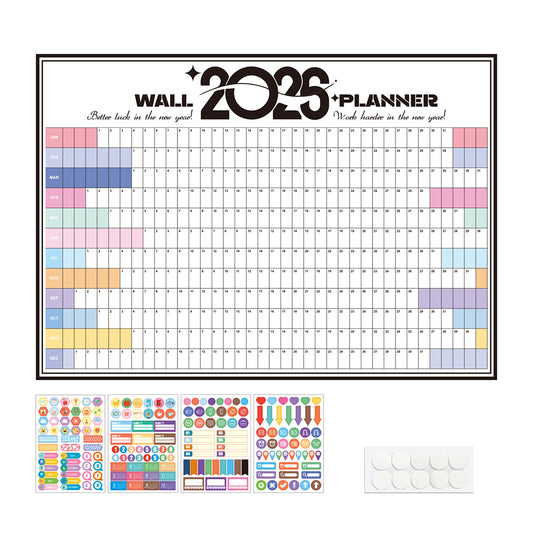 2026 Daily Wall Planner Full Year to View Calendar Home Office School