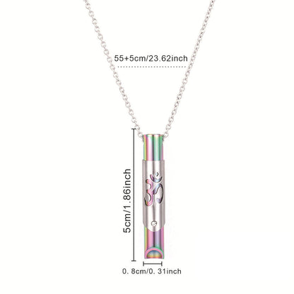 Yoga Symbol Mindful Breathing Necklace Calming Necklace Meditation Necklace Mix-Colour