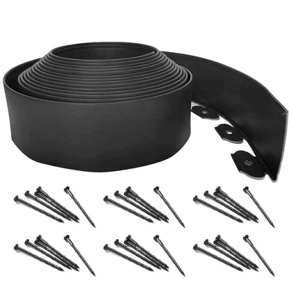 10 Meters Flexible Garden Lawn Edging Landscape Border Strip with 30Pcs Pegs