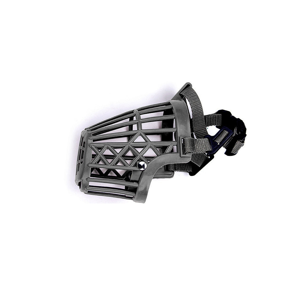 Dog Muzzle Breathable Basket Muzzles for Anti-Biting Barking-Black