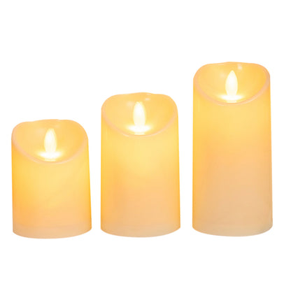 Flameless LED Candles Set of 3 Battery Operated Candles Lights for Home Decor