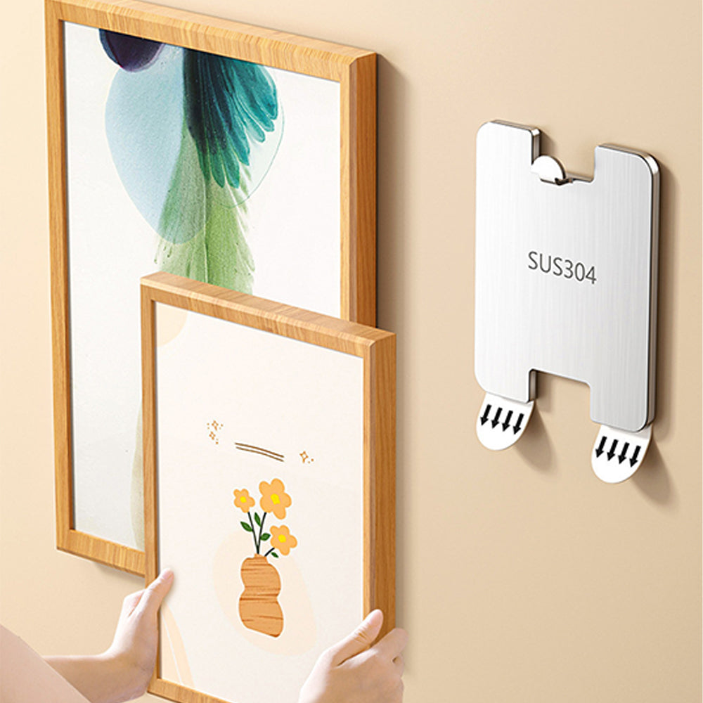 16Pcs Stainless Steel Picture Hangers Wall Hooks