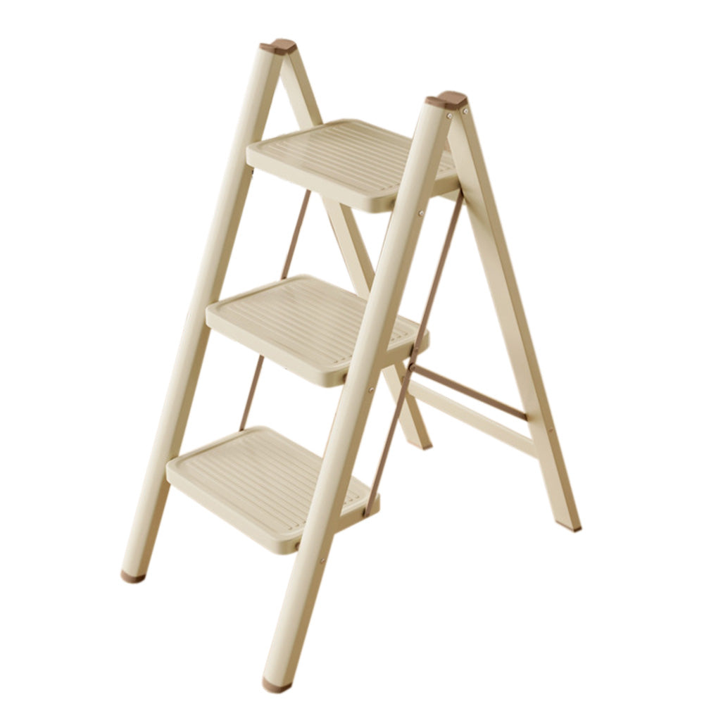 3 Step Folding Step Stool Strong Ladder with Anti Slip Wide Pedals for Home Kitchen