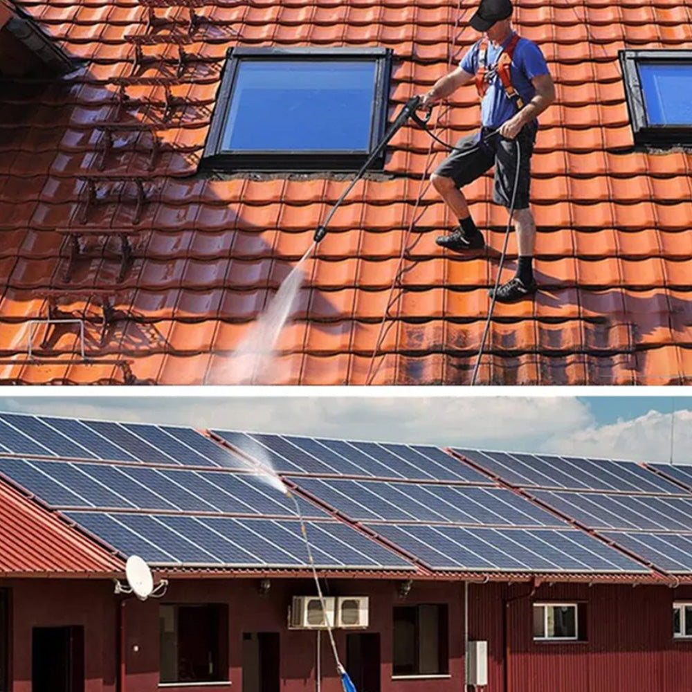 Pressure Washer Extension Wand Kit Replacement Cleaning Tools with 5 Nozzle Tips Roof Window Washing Accessories