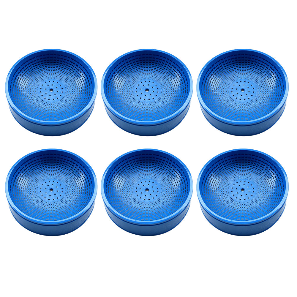 6Pcs Blue Plastic Ventilated Pigeon Egg Nest Bowls for Breeding