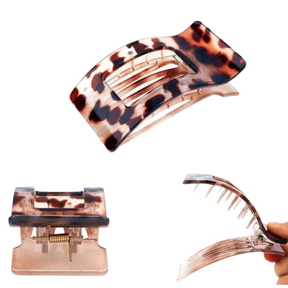 4PCS Large Flat Hair Clips Rectangle No-Slip Claw Clips for Women Style 1