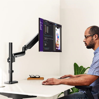 Single Monitor Mount Adjustable Monitor Arm for 13-32 inch Screens
