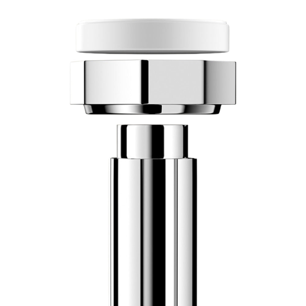 Extendable Curtain Shower Closet Pole-Silver
