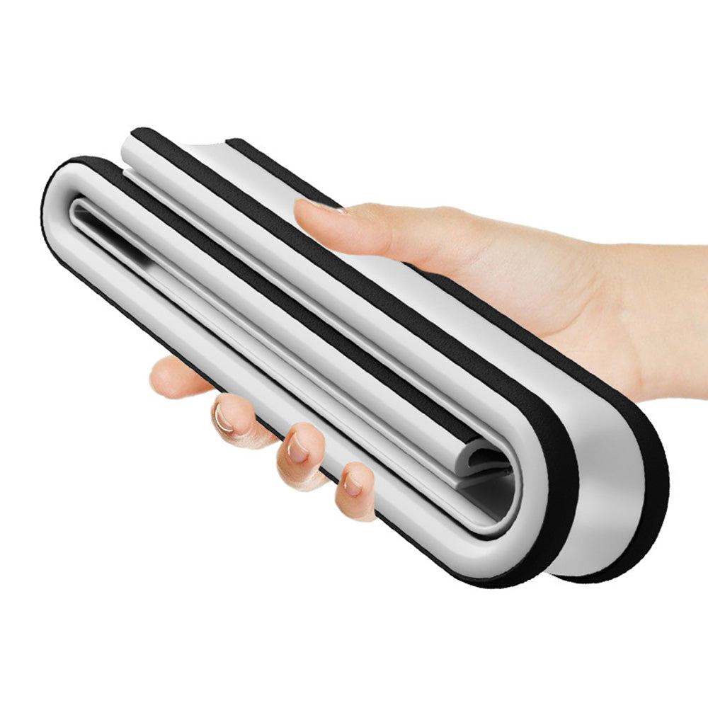 93cm Door Bottom Seal Strip Sound Reducing Felt Light Blocking - White