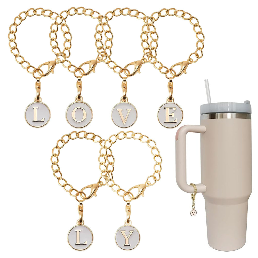 Letter Charm Accessories for Stanley Cup Tumbler With Handle Style 1