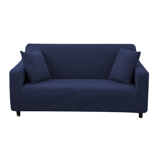 Cloud Yarn Elastic Sofa Cover Full Coverage Couch Furniture Protector -Blue