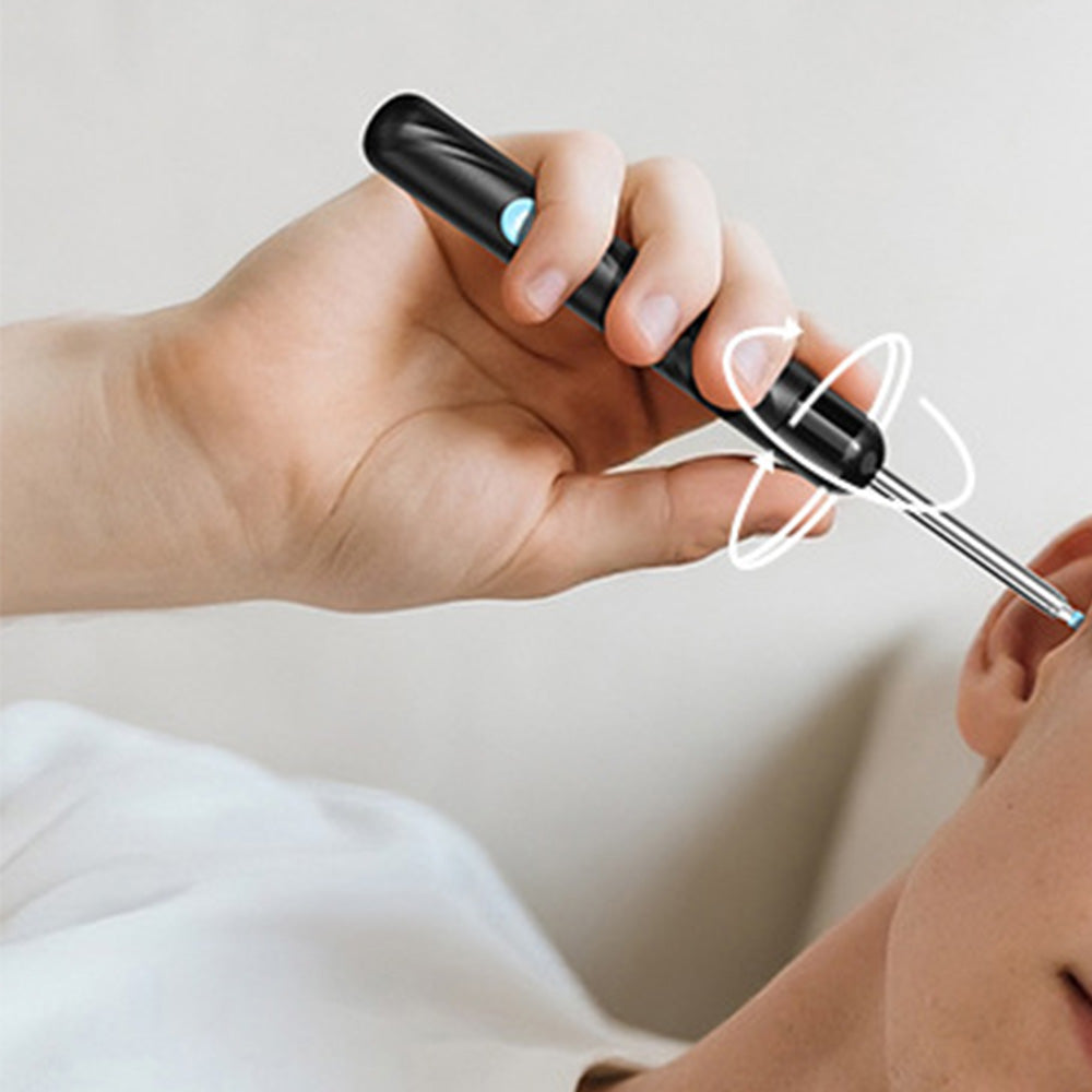 HD Ear Wax Removal Camera Tool for iOS & Android Wireless Visual Ear Cleaner-Black