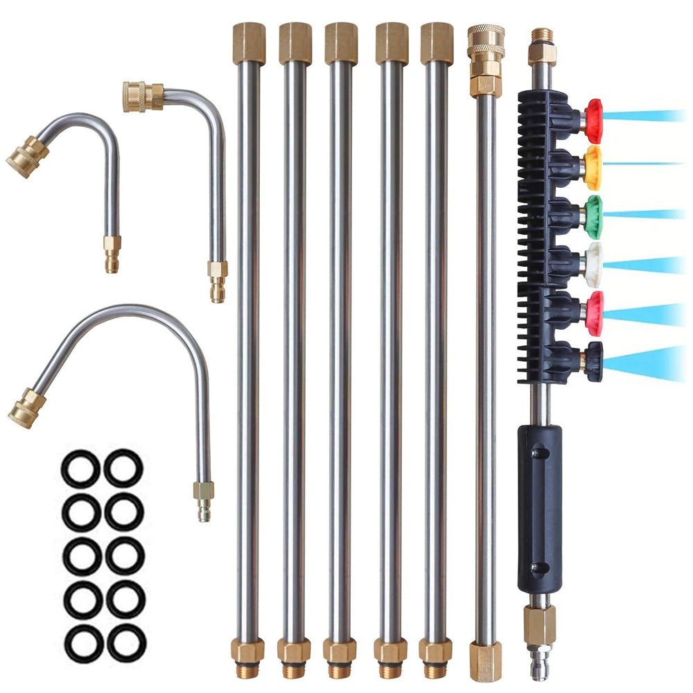 Pressure Washer Extension Wand Set Power Washer Lance with Nozzle Tips 1/4 inch Quick Connect