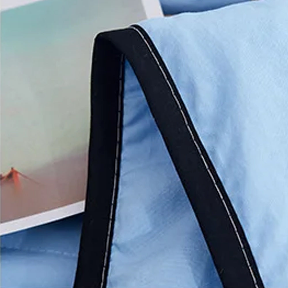 Summer Blankets Air Condition Comfort Lightweight Thin Quilt Blue