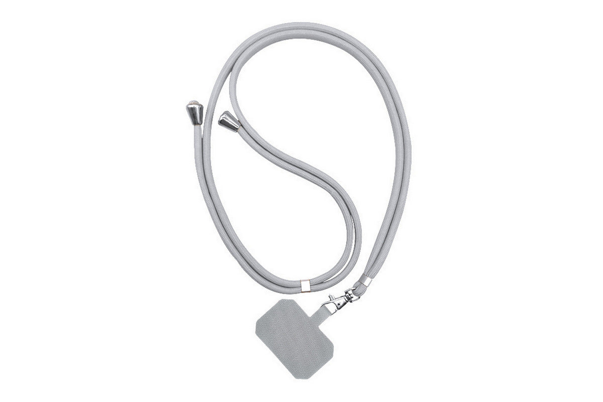 Phone Lanyard Universal Adjustable Shoulder Neck Strap-Gray