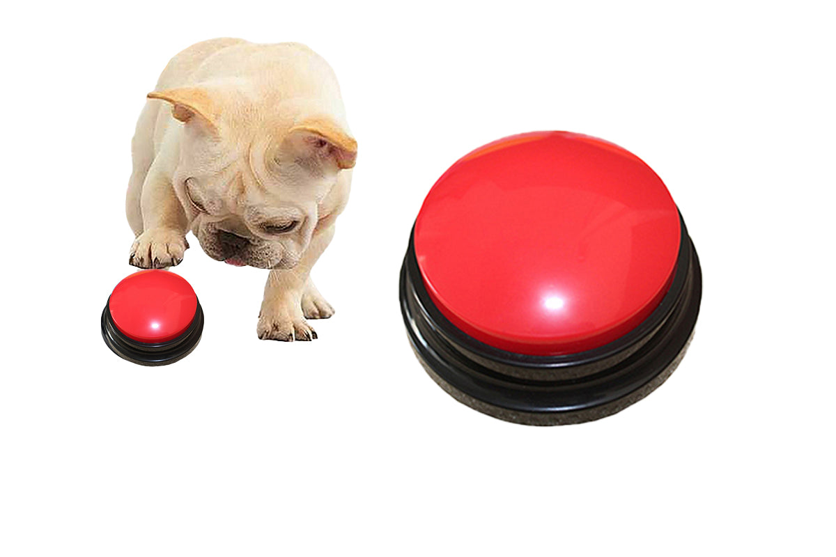 Dog Voice Recording Buttons for Communication Pet Training Buzzer-Red