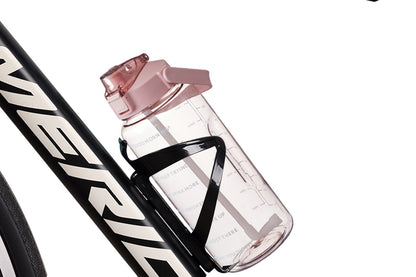 Food Grade Plastic Cup Transparent Drinking Water Bottle 2000ml-Pink