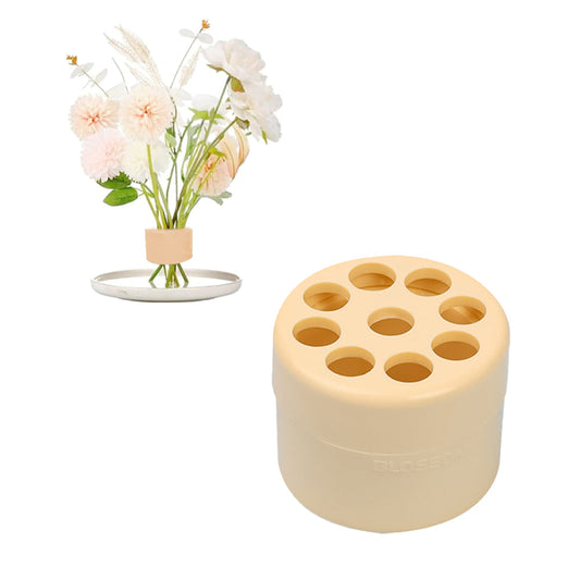 Spiral Flower Stem Holder Spiral Ikebana Stem Holder for Vases DIY Bouquet Twister Flower Arrangement Holder Yellow