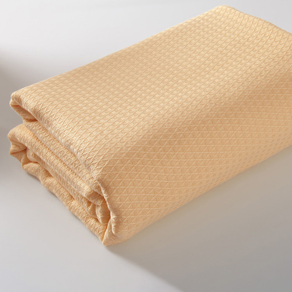 Breathable Summer Blanket Waffle Throw Blanket Air Conditioning Blanket Camel