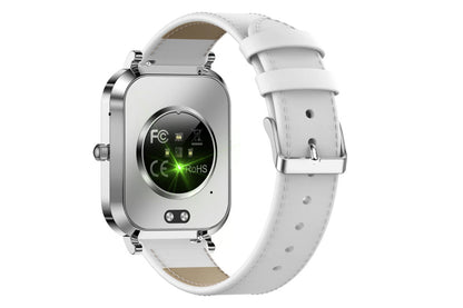 Smart Watch Bluetooth Call Make Calls Musics Fitness Tracker Heart Rate Sleep Monitor -White