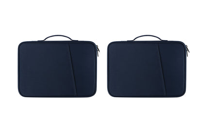 2Pcs Tablet Sleeve 10.8-13 inch Laptop Sleeve Protective Carrying Case Bag Travel Pouch-Blue