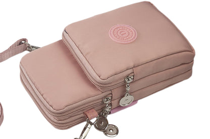 Small Crossbody Bag for Women Cell Phone Purses Wallet Travel Pouch Shoulder Bag-Pink