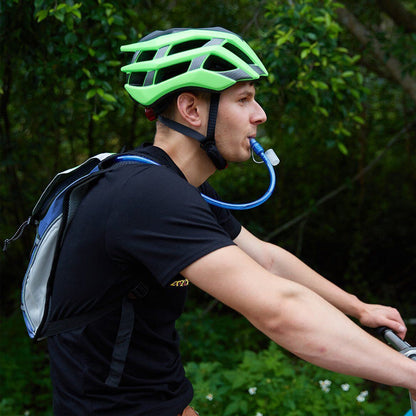 Hydration Backpack Pack with 2L Water Bladder Water Rucksack Backpack for Hiking Running Biking Blue