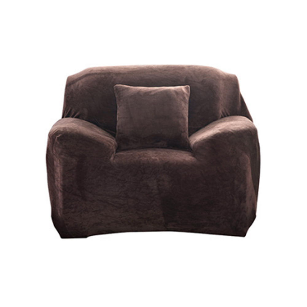 Velvet Stretch Sofa Slipcover Sofa Couch Furniture Protector Cover Coffee