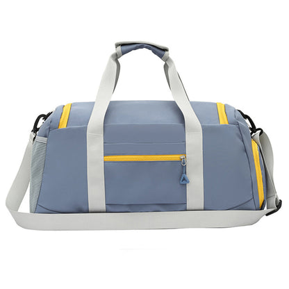 Gym Duffle Bag Travel Weekender Bag with Shoe Compartment Blue
