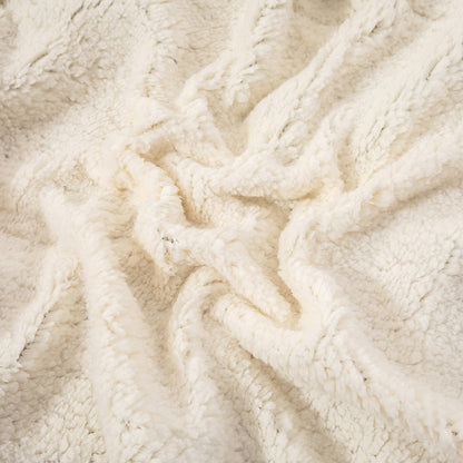 Soft Double-Sided Throw Blanket  Fuzzy Warm Reversible Blanket for Couch Bed Sofa Green