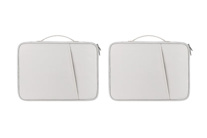2Pcs Tablet Sleeve 10.8-13 inch Laptop Sleeve Protective Carrying Case Bag Travel Pouch-White