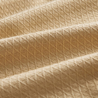 Breathable Summer Blanket Waffle Throw Blanket Air Conditioning Blanket Camel