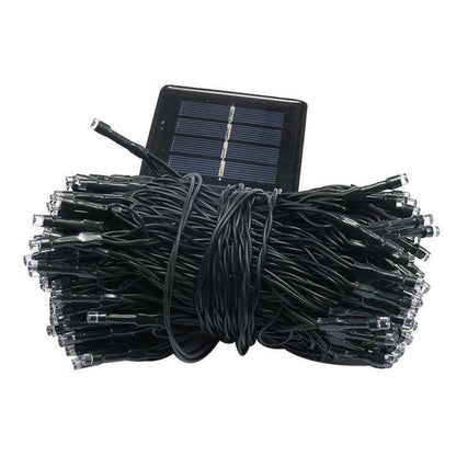 12 Meters Solar Powered LED String Lights Outdoor Decorative Fairy Lights Warm White