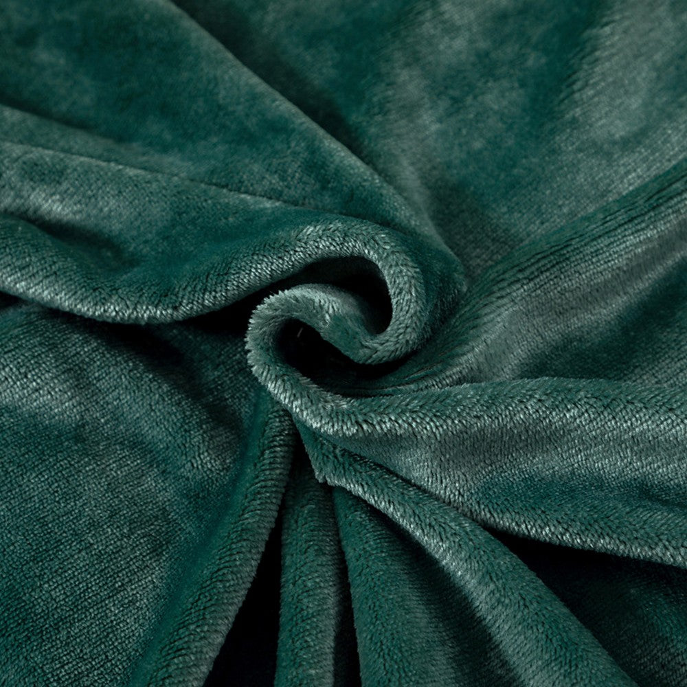 Soft Double-Sided Throw Blanket  Fuzzy Warm Reversible Blanket for Couch Bed Sofa Green