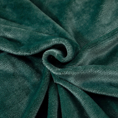 Soft Double-Sided Throw Blanket  Fuzzy Warm Reversible Blanket for Couch Bed Sofa Green