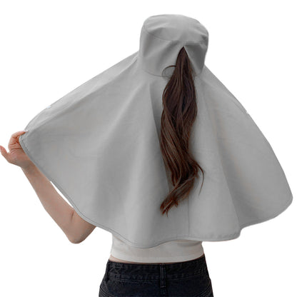 Sun Hats Wide Brim Fishing Hat UV Protection Bucket Hats Grey